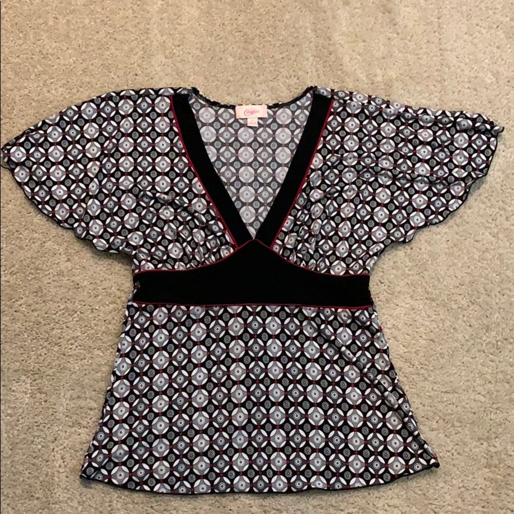 Candie’s dressy top.